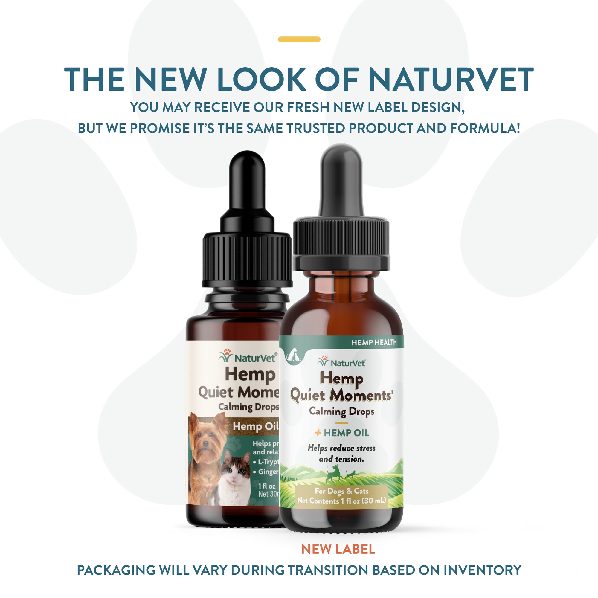 Pet Calming Drops with Hemp for Cats Dogs NaturVet