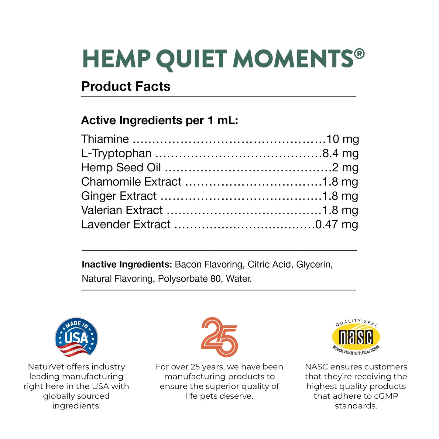Hemp Quiet Moments Calming Drops Calming Aid