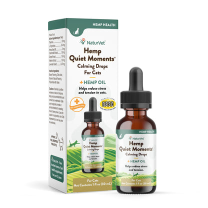 Hemp Quiet Moments Cat Calming Drops Calming Aid