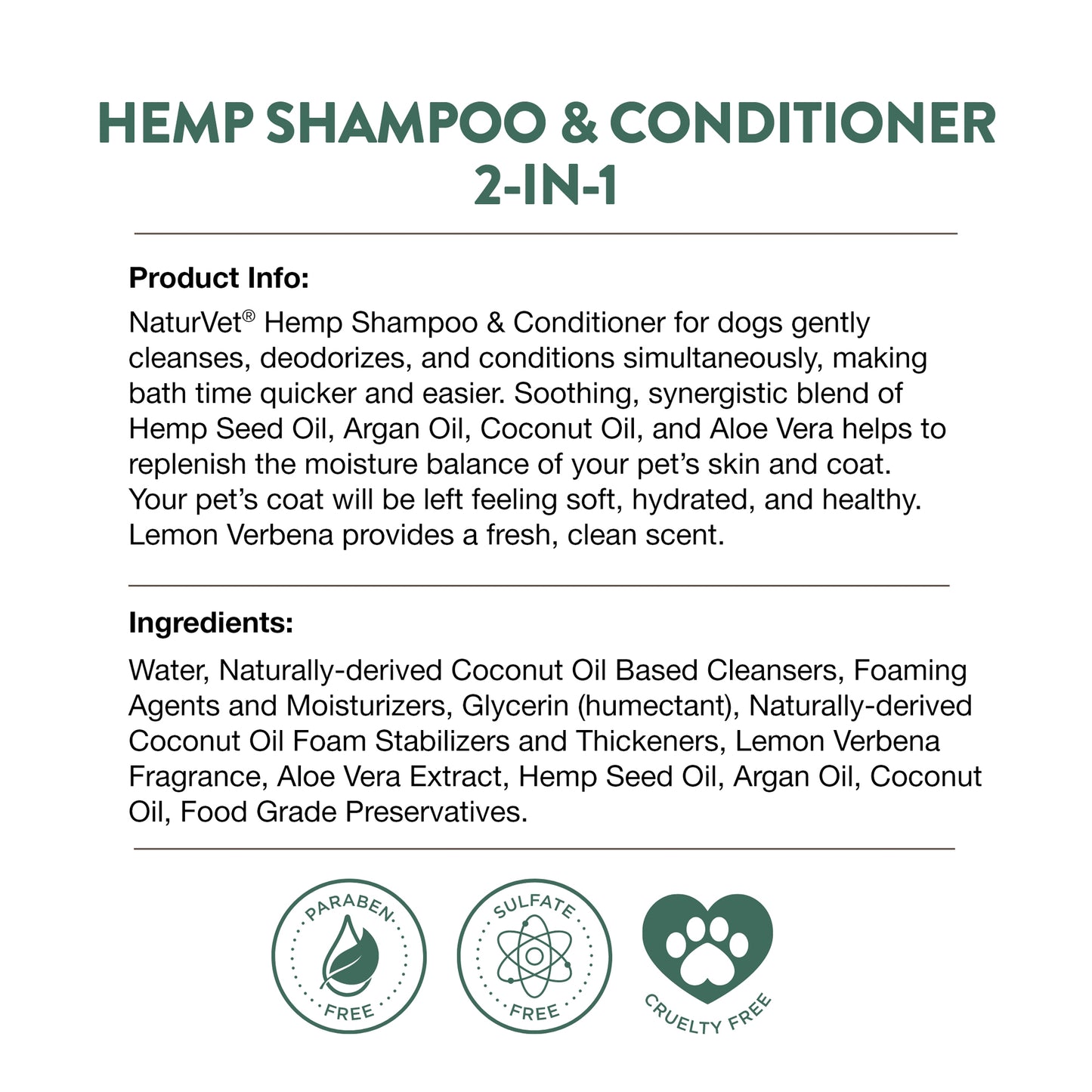 Hemp Shampoo & Conditioner 2-in-1
