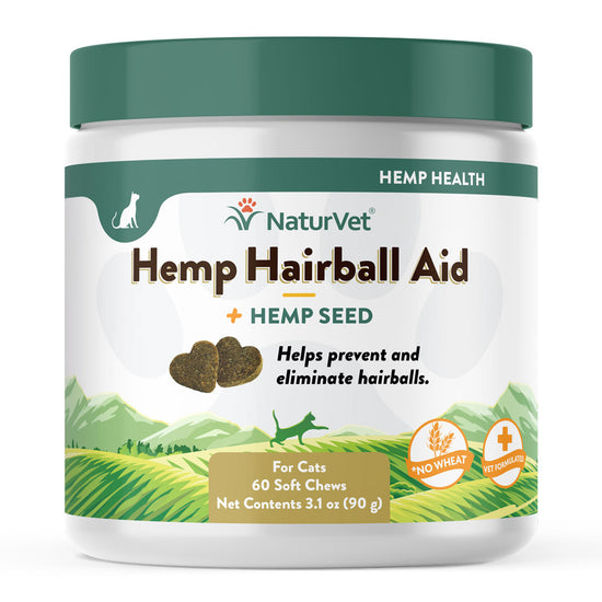 NaturVet® hemp cat hairball Aid 60 ct