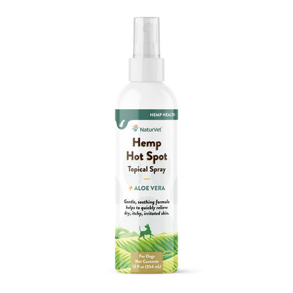 NaturVet® Hemp Hot spot spray dog 12 oz