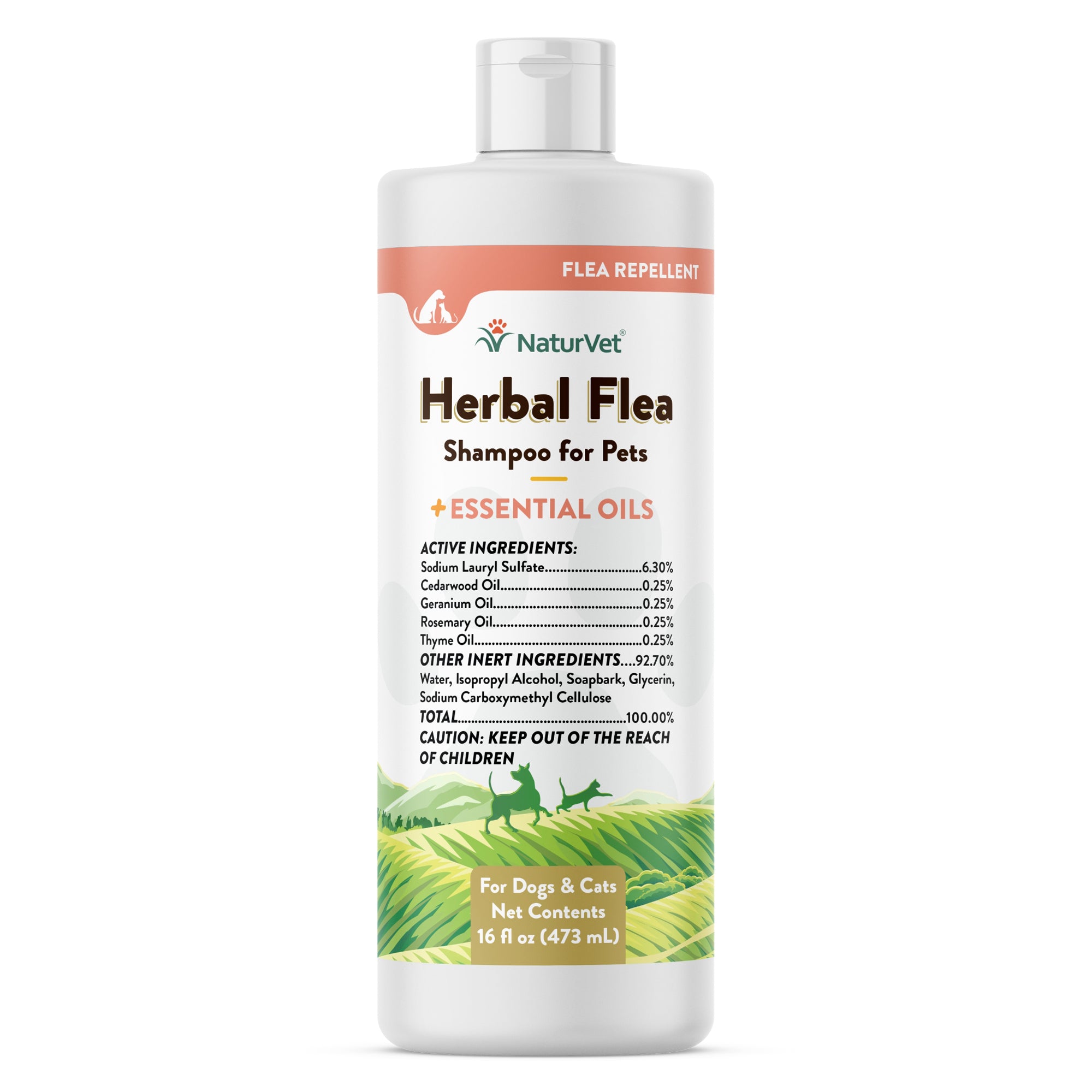 Herbal Flea Shampoo for Dogs and Cats NaturVet