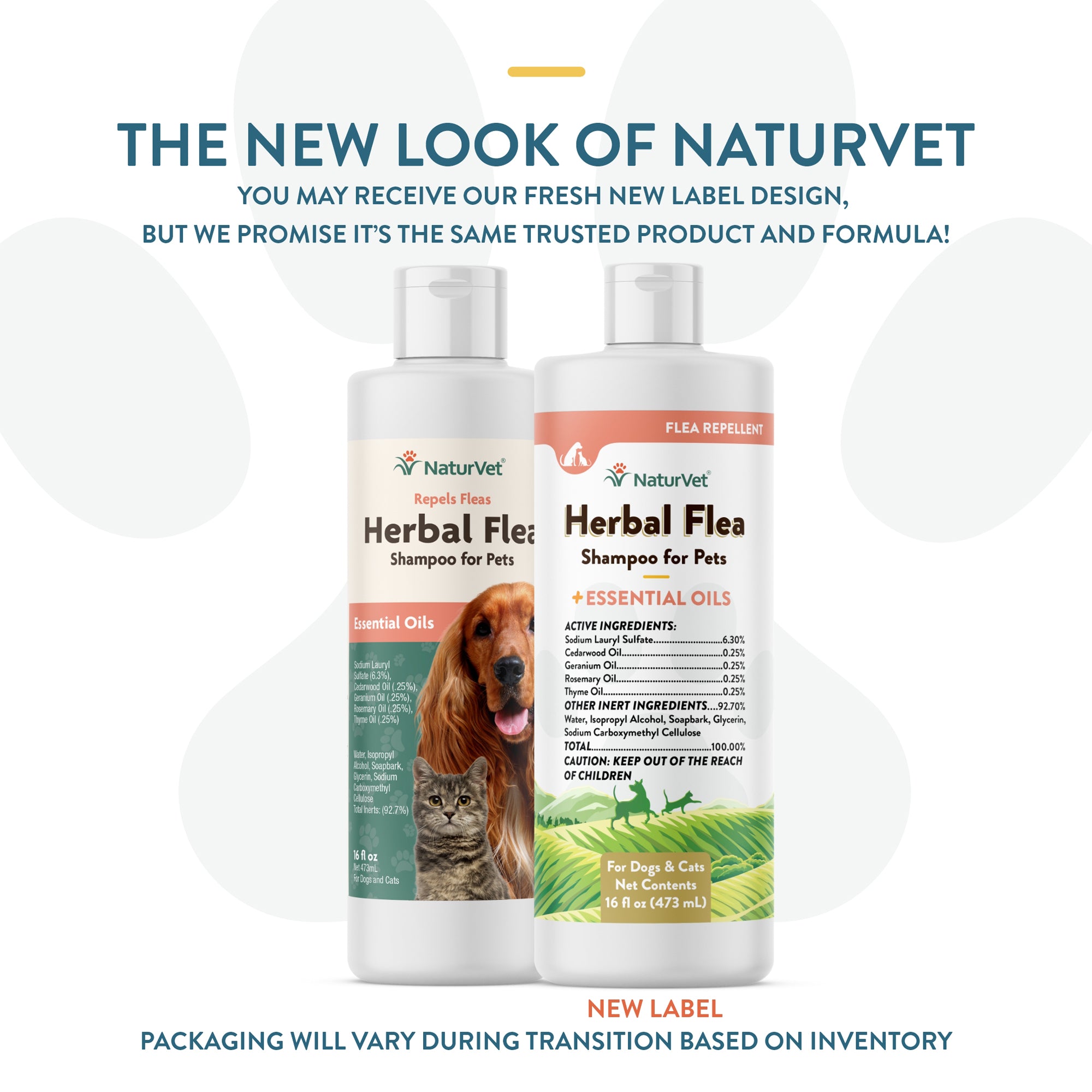 Herbal Flea Shampoo for Dogs and Cats NaturVet