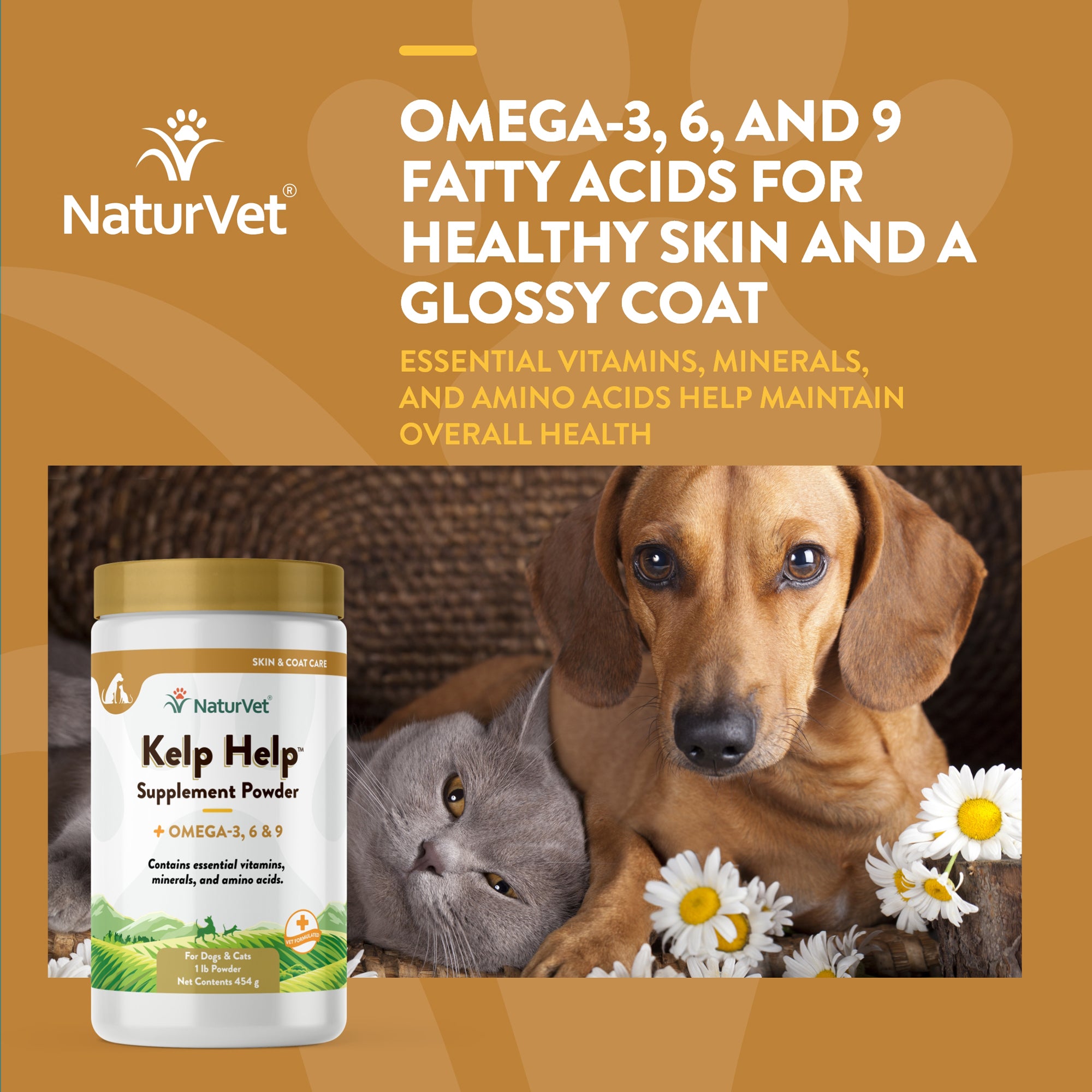 Kelp Help Powder for Dogs and Cats NaturVet