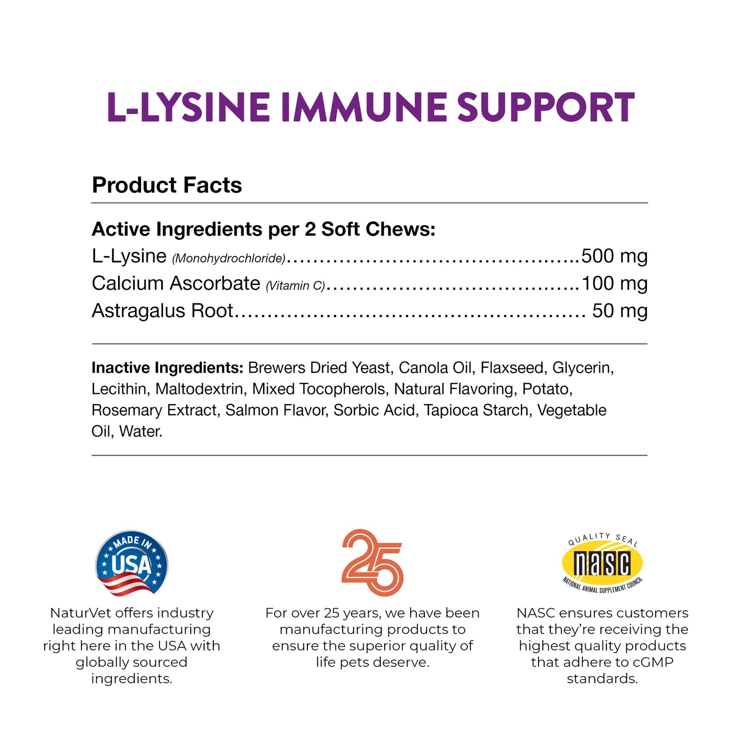 NATURVET- Supplément L-lysine en bouchées pour chat - Letourno