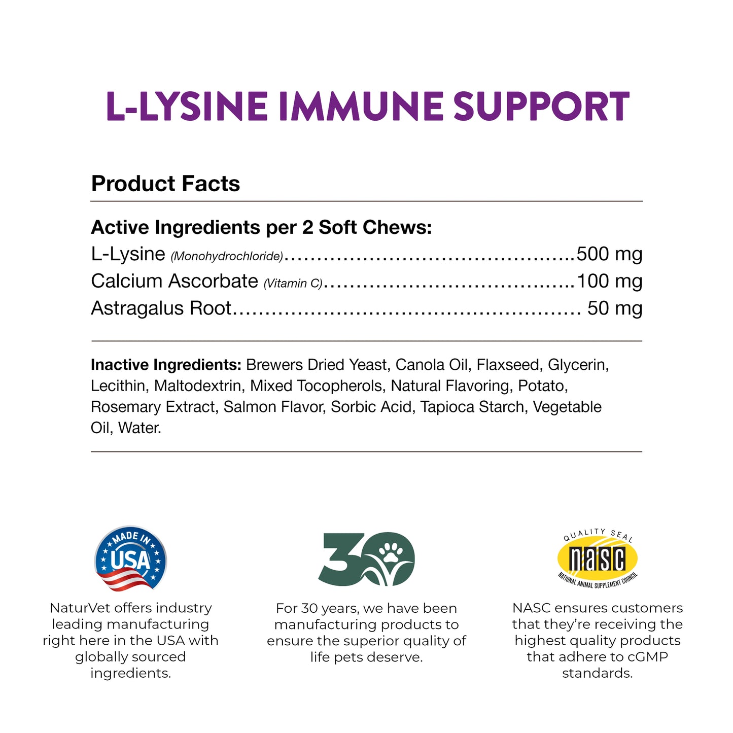 L-Lysine - Immune Support For Cats