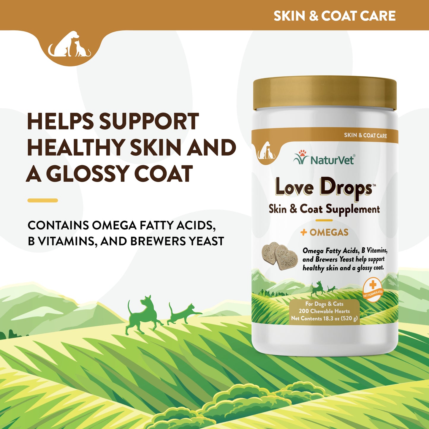 Love Drops™ Skin & Coat Supplement