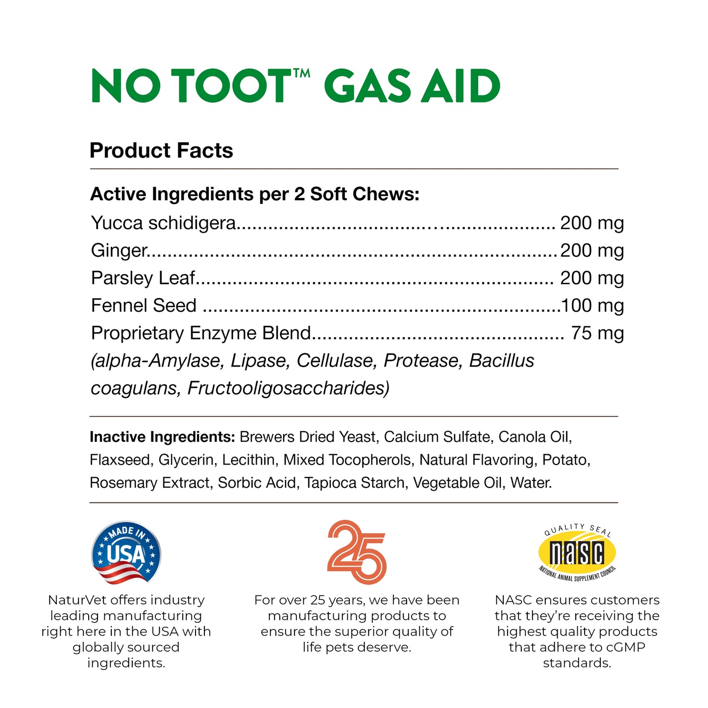 No Toot™ Gas Aid Soft Chews