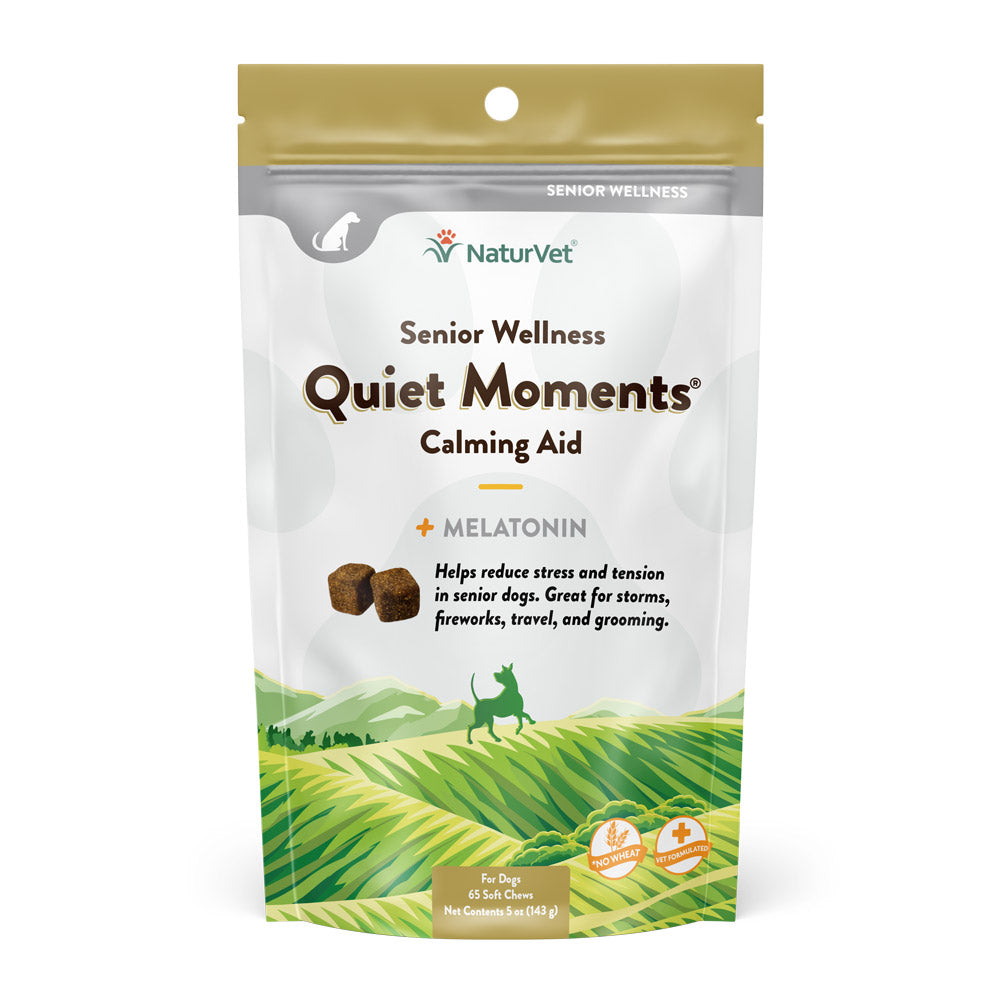 NaturVet Quiet Moments Senior Wellness Calming Aid Soft Chews Supplement