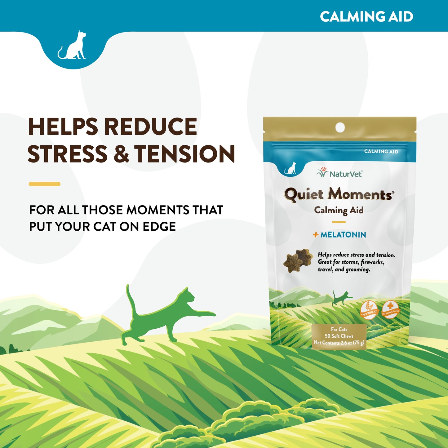 Quiet Moments® Plus Melatonin Cat Soft Chews