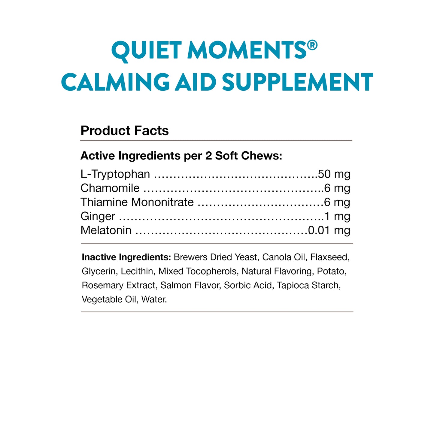 Quiet Moments® Plus Melatonin Cat Soft Chews