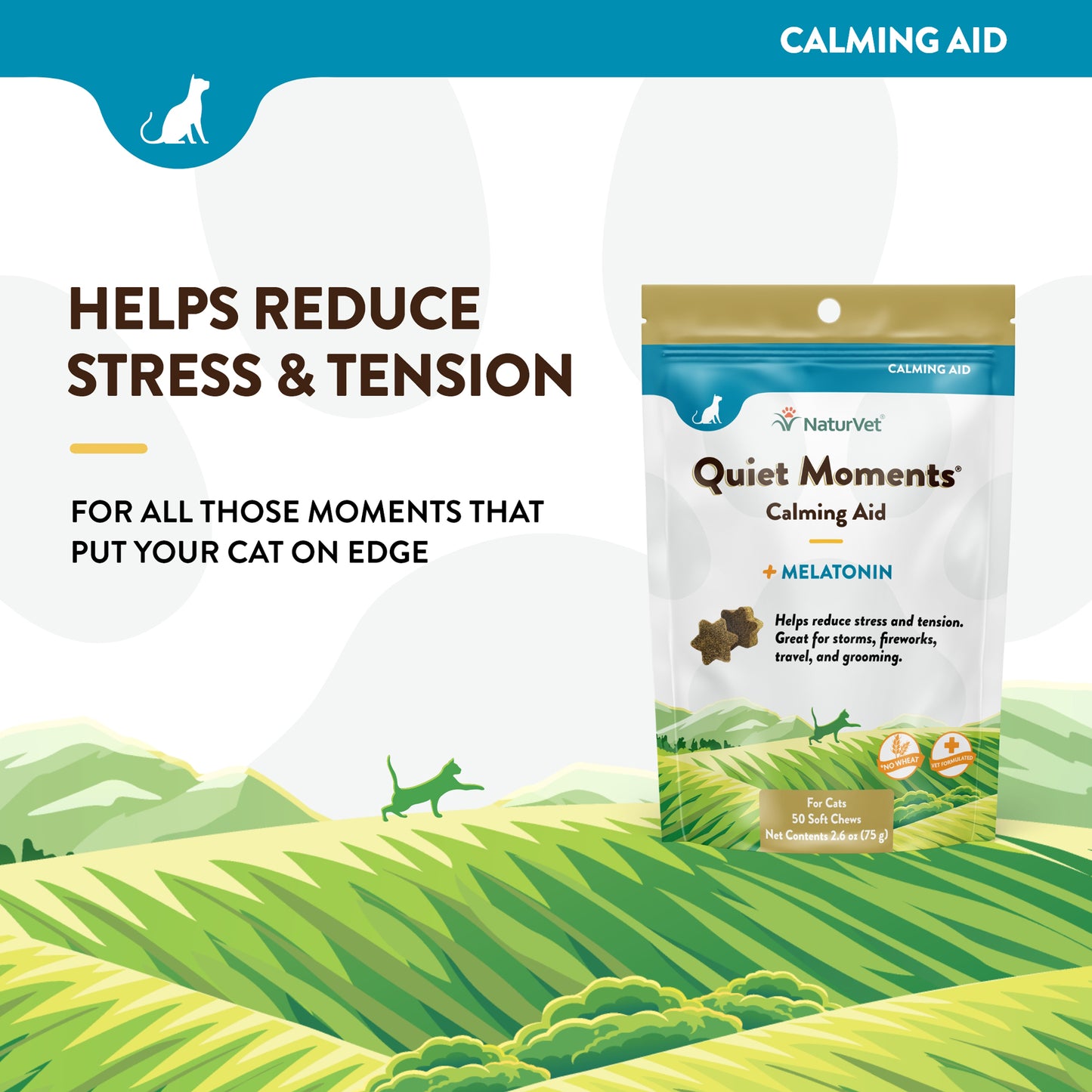 Quiet Moments® Plus Melatonin Cat Soft Chews