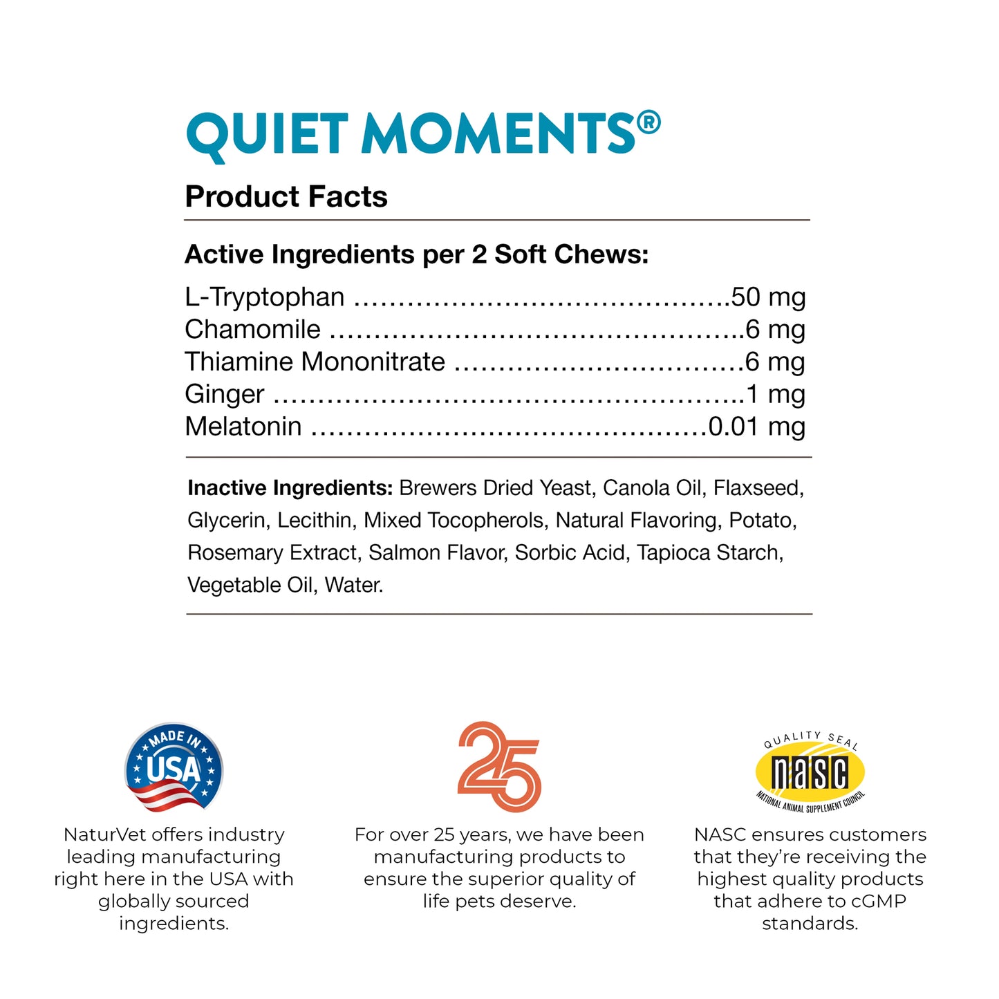 Quiet Moments® Plus Melatonin Cat Soft Chews