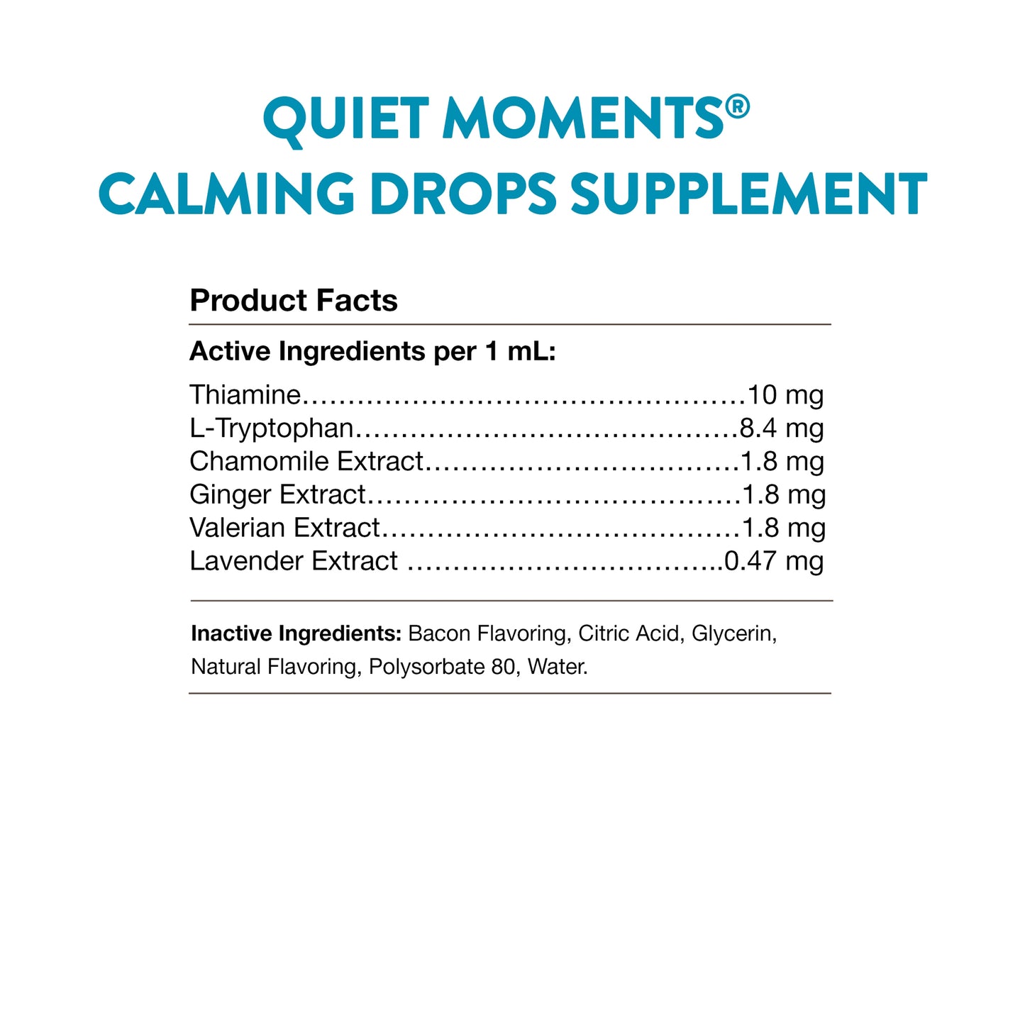 Quiet Moments® Calming Drops Calming Aid 2 fl oz