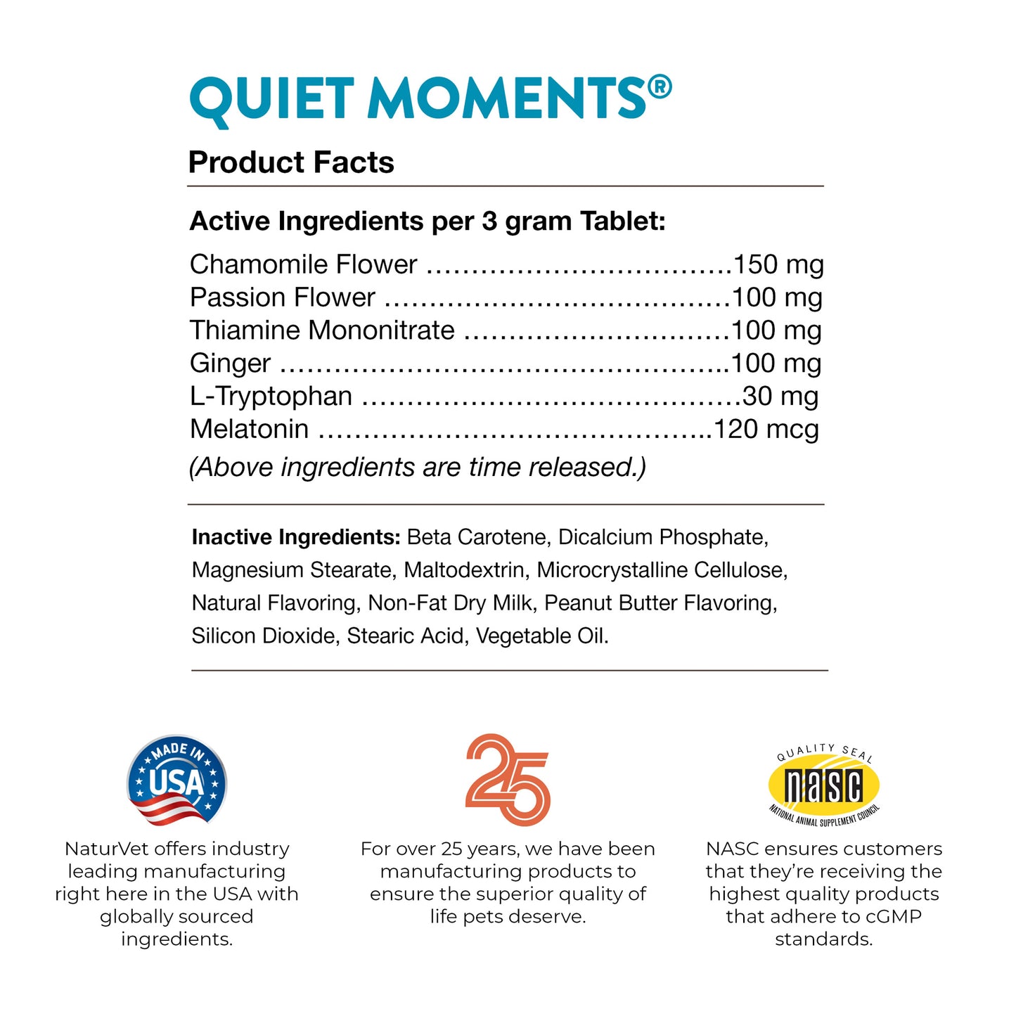 Quiet Moments® Calming Aid Tablets