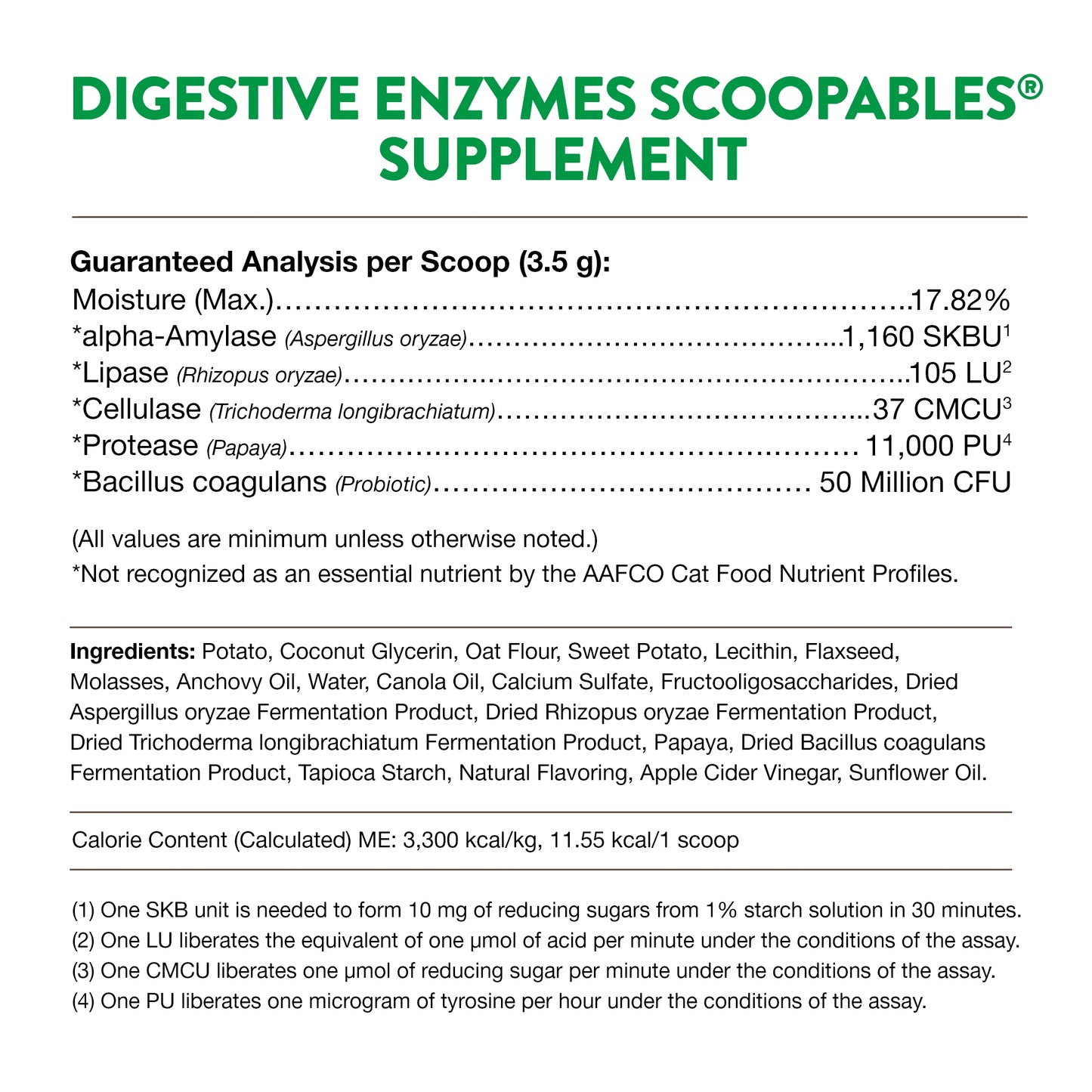 Scoopables® Digestive Enzymes Daily Digestive Support for Cats