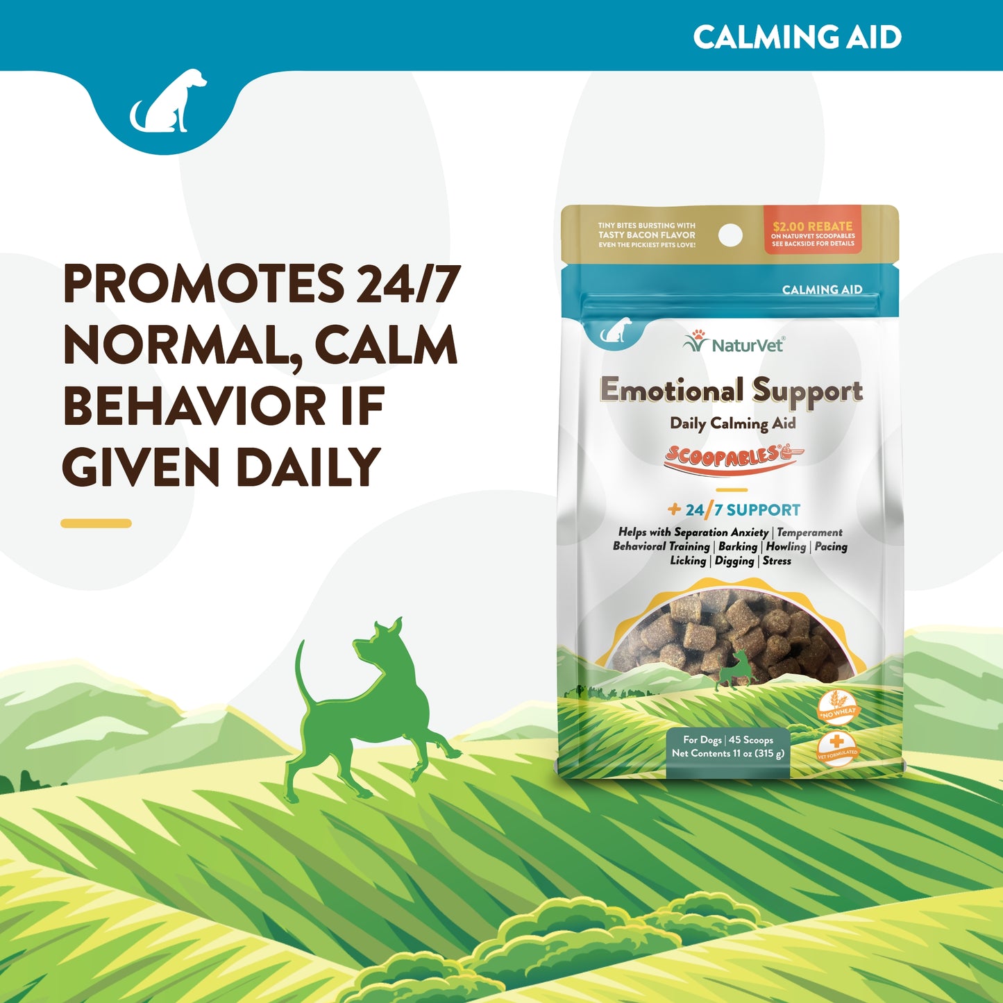 Scoopables® Emotional Support Dog Calming Aid (24/7 Support)