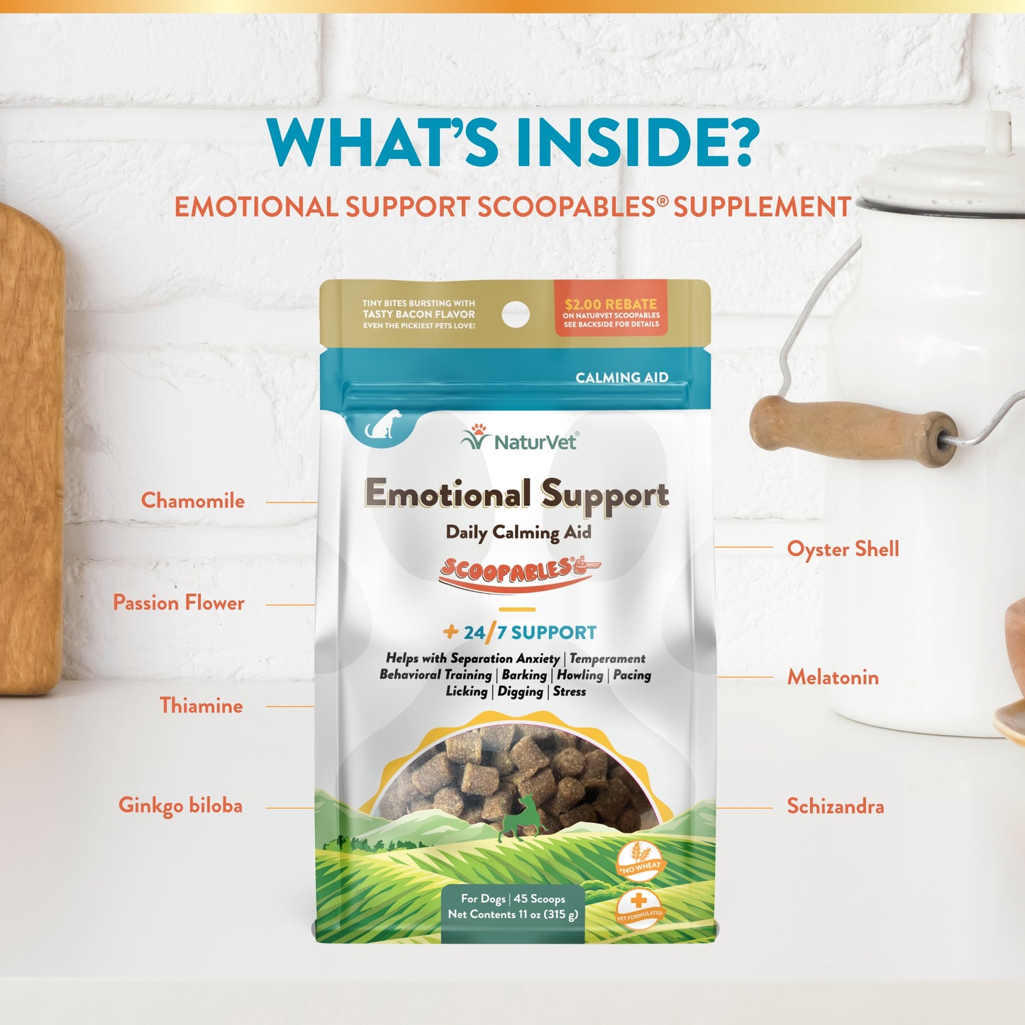 Scoopables® Emotional Support Dog Calming Aid (24/7 Support)