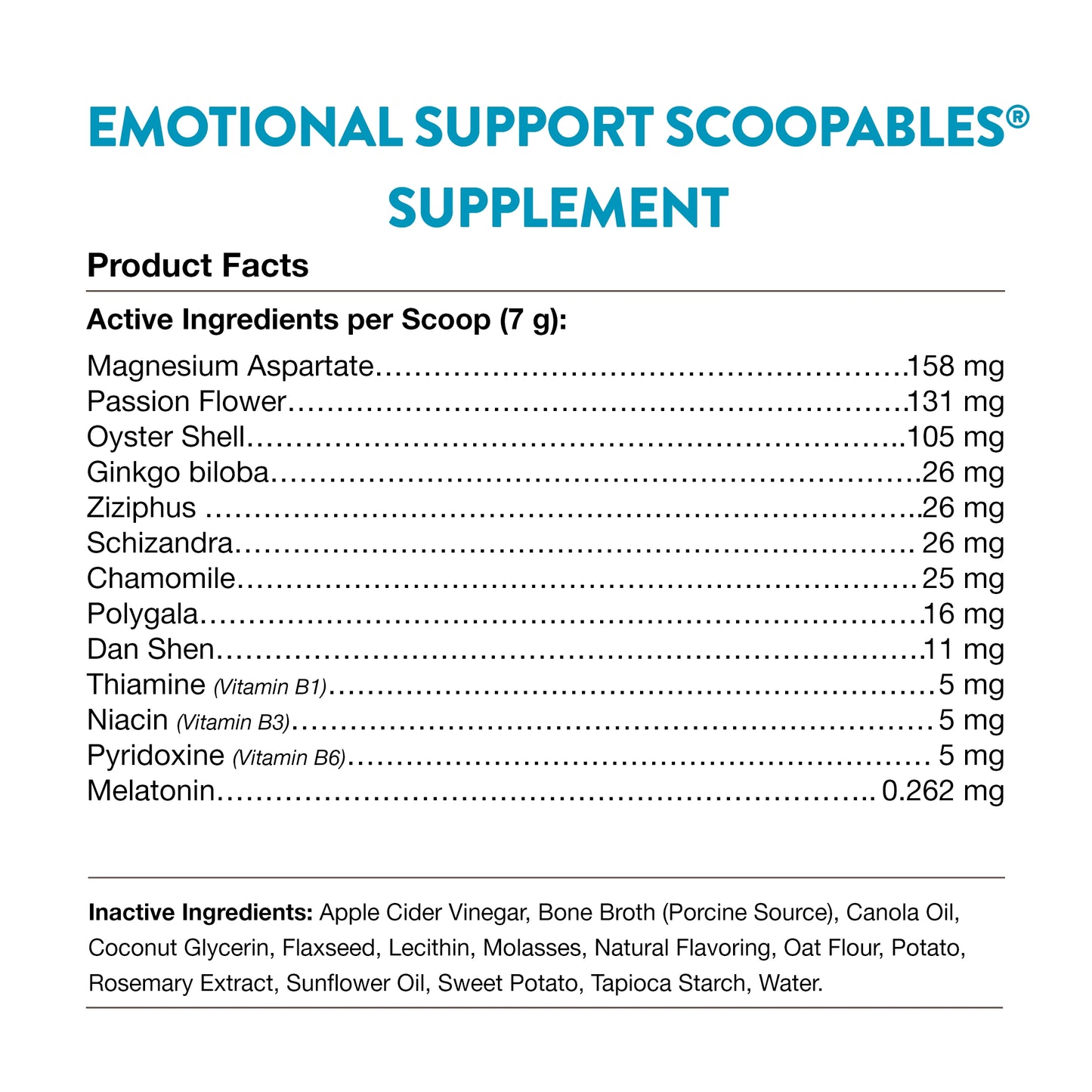 Scoopables® Emotional Support Dog Calming Aid (24/7 Support)