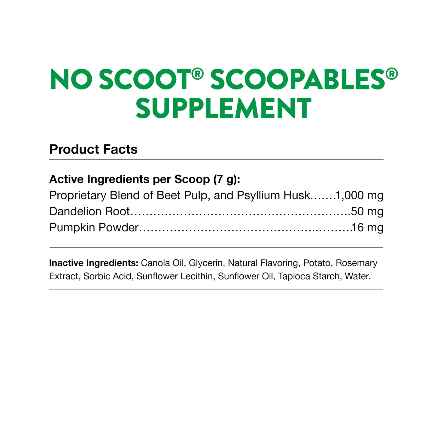 Scoopables® No Scoot® Anal Gland Support