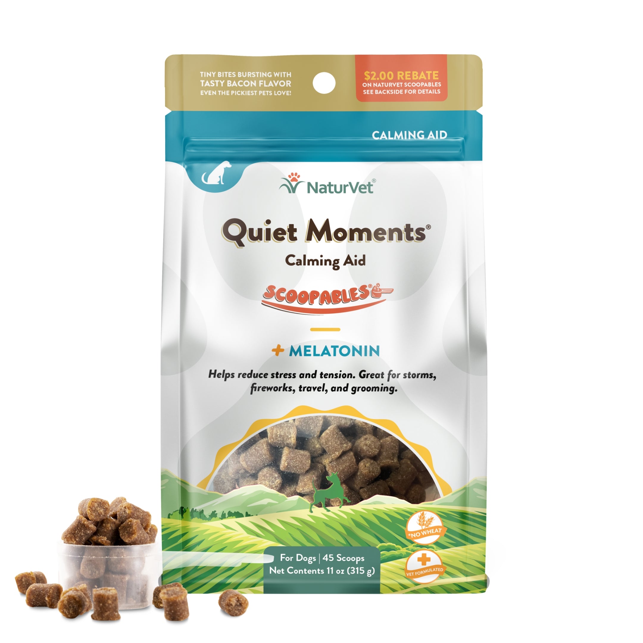 Scoopables Quiet Moments Calming Aid for Dogs NaturVet