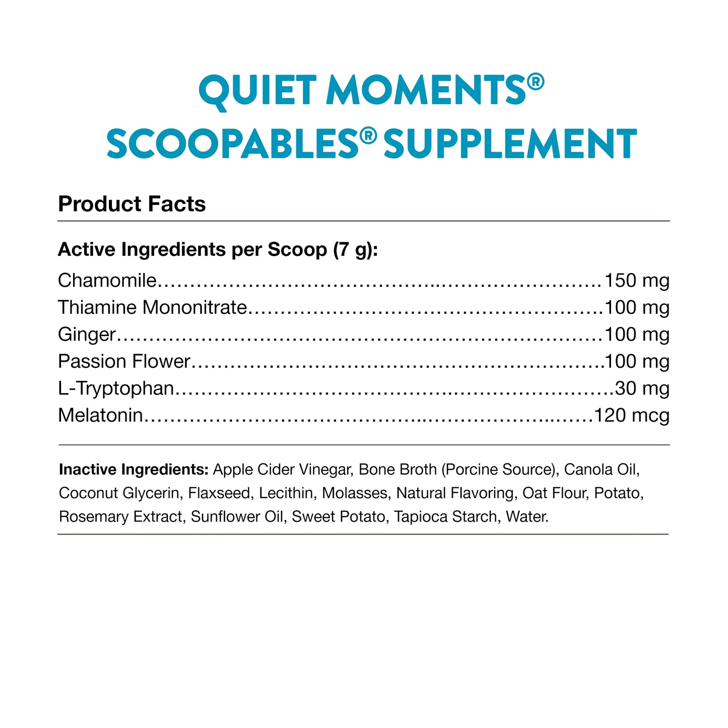 Scoopables® Quiet Moments® Calming Aid for Dogs