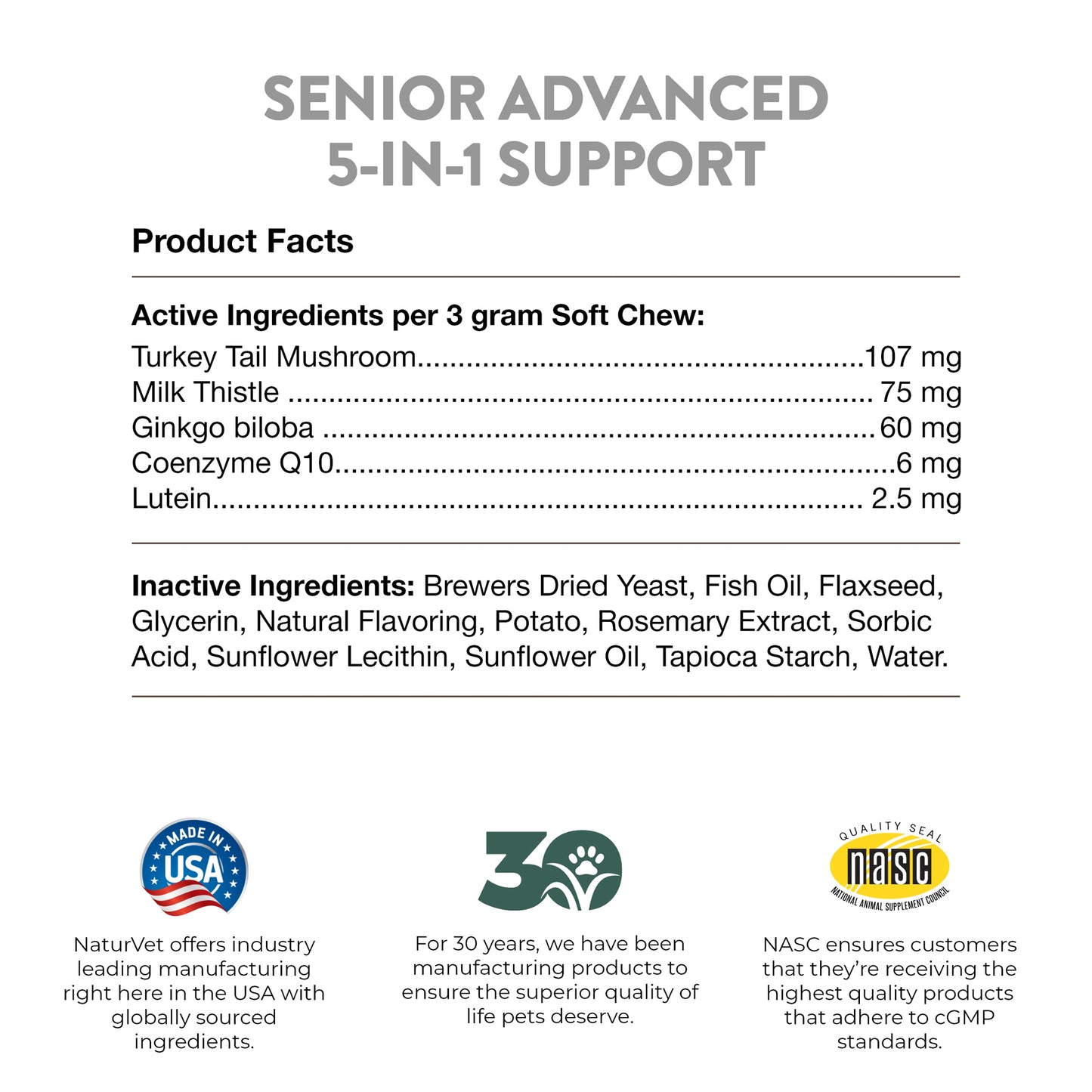 Senior Advanced 5-in-1 Support Soft Chews