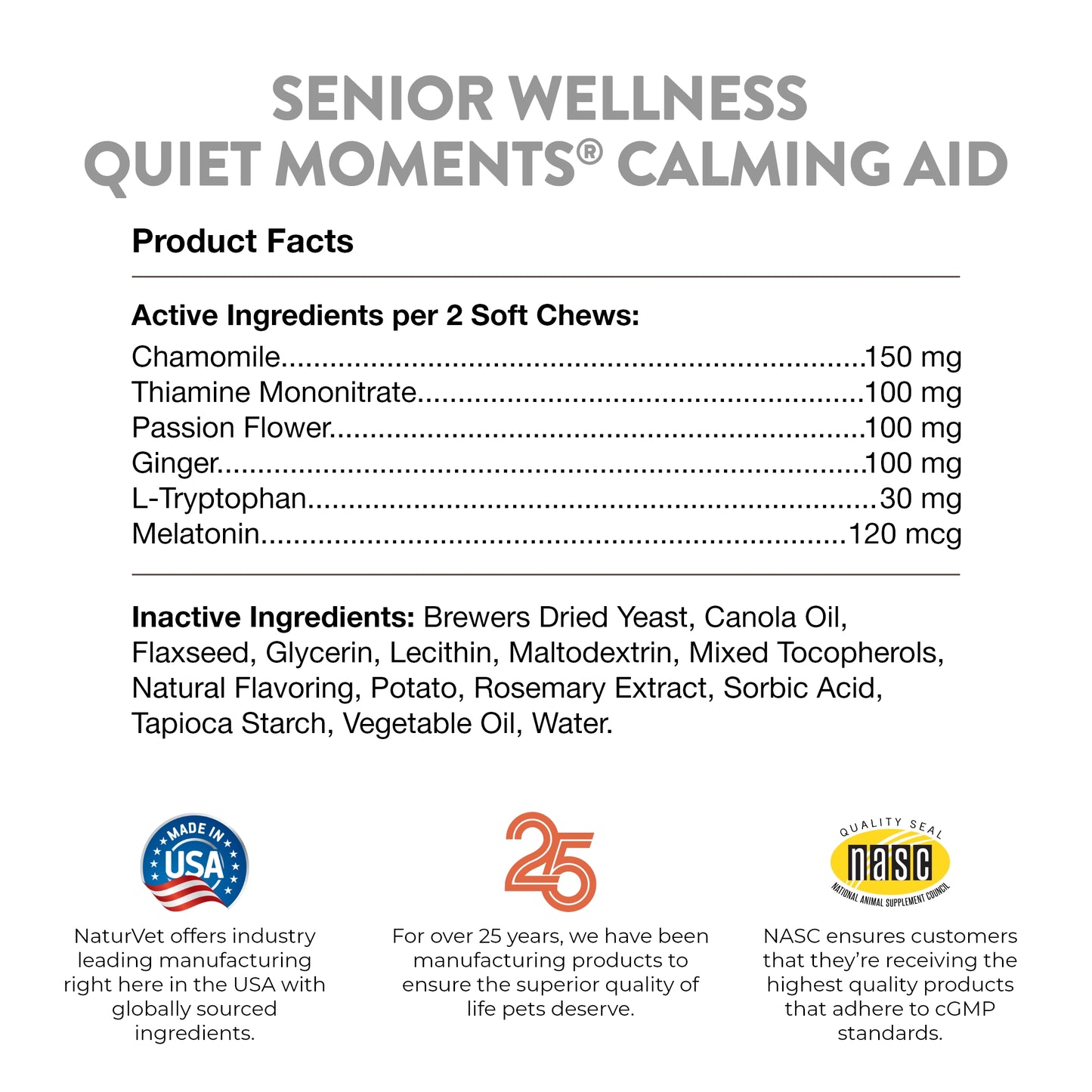 Quiet Moments® Senior Wellness Calming Aid Soft Chews