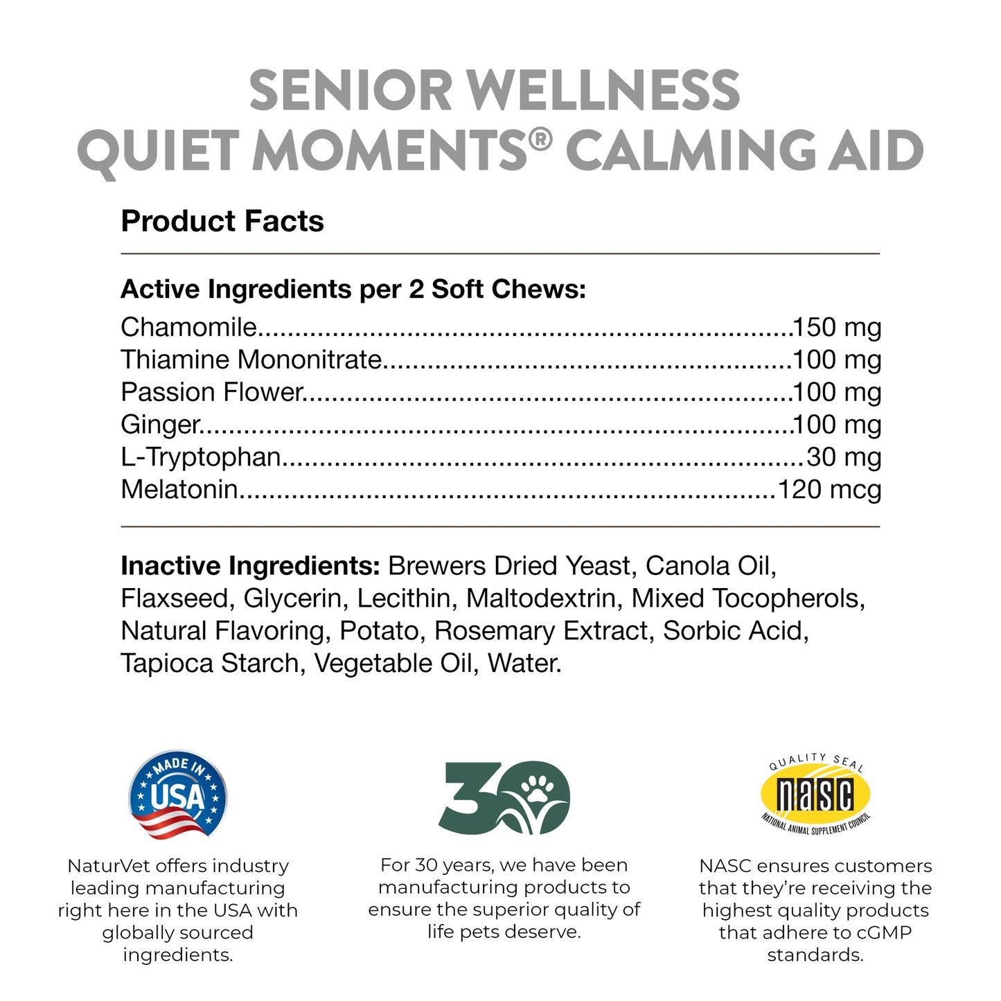 Quiet Moments® Senior Wellness Calming Aid Soft Chews