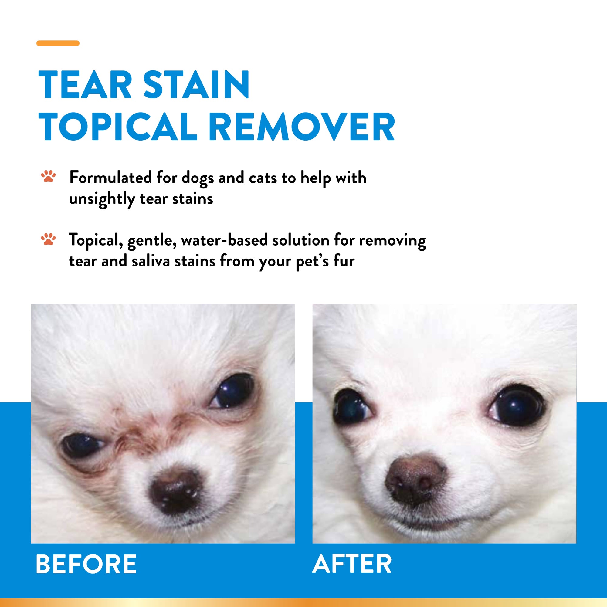 Contact solution for dog tear stains best sale