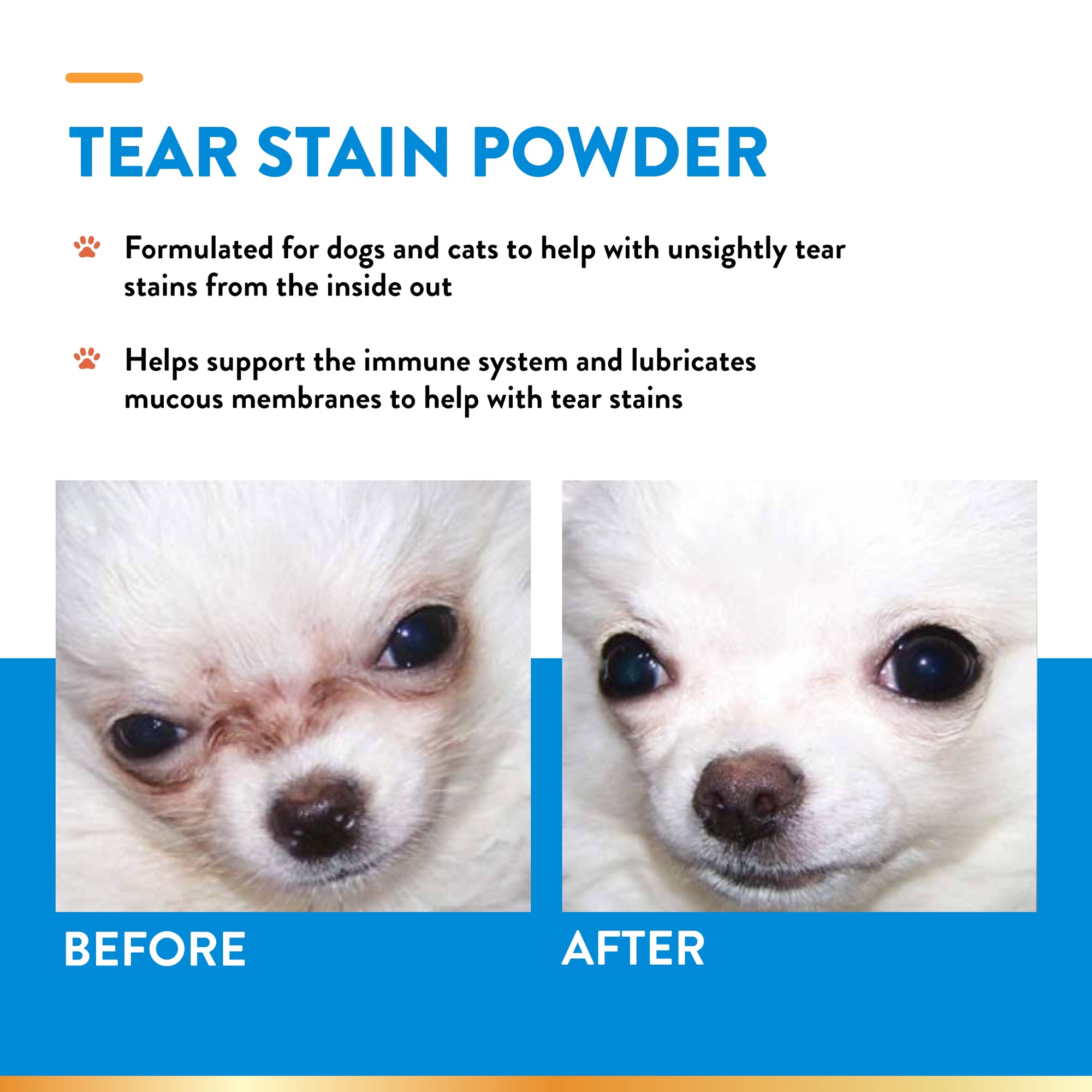 Tear Stain Supplement for Dogs and Cats NaturVet