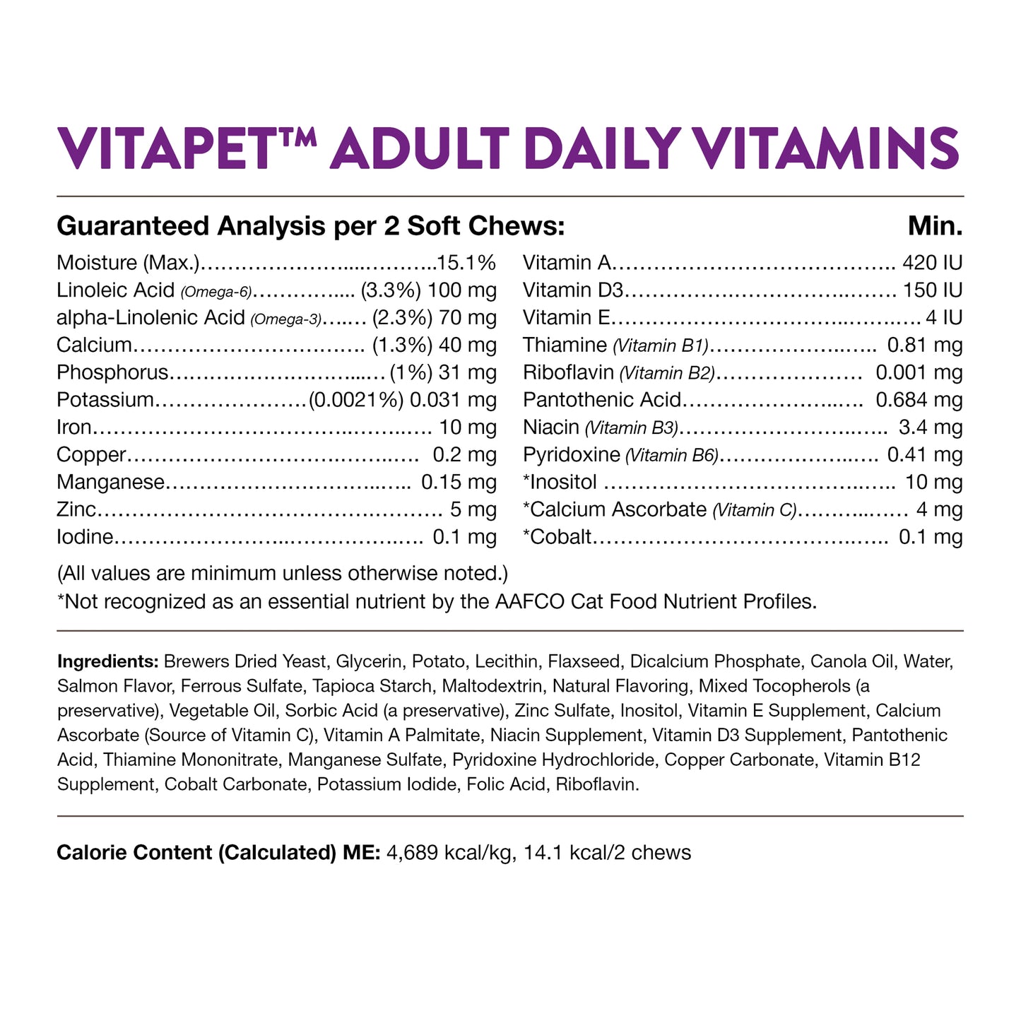 VitaPet™ Adult Daily Vitamins Cat Soft Chews