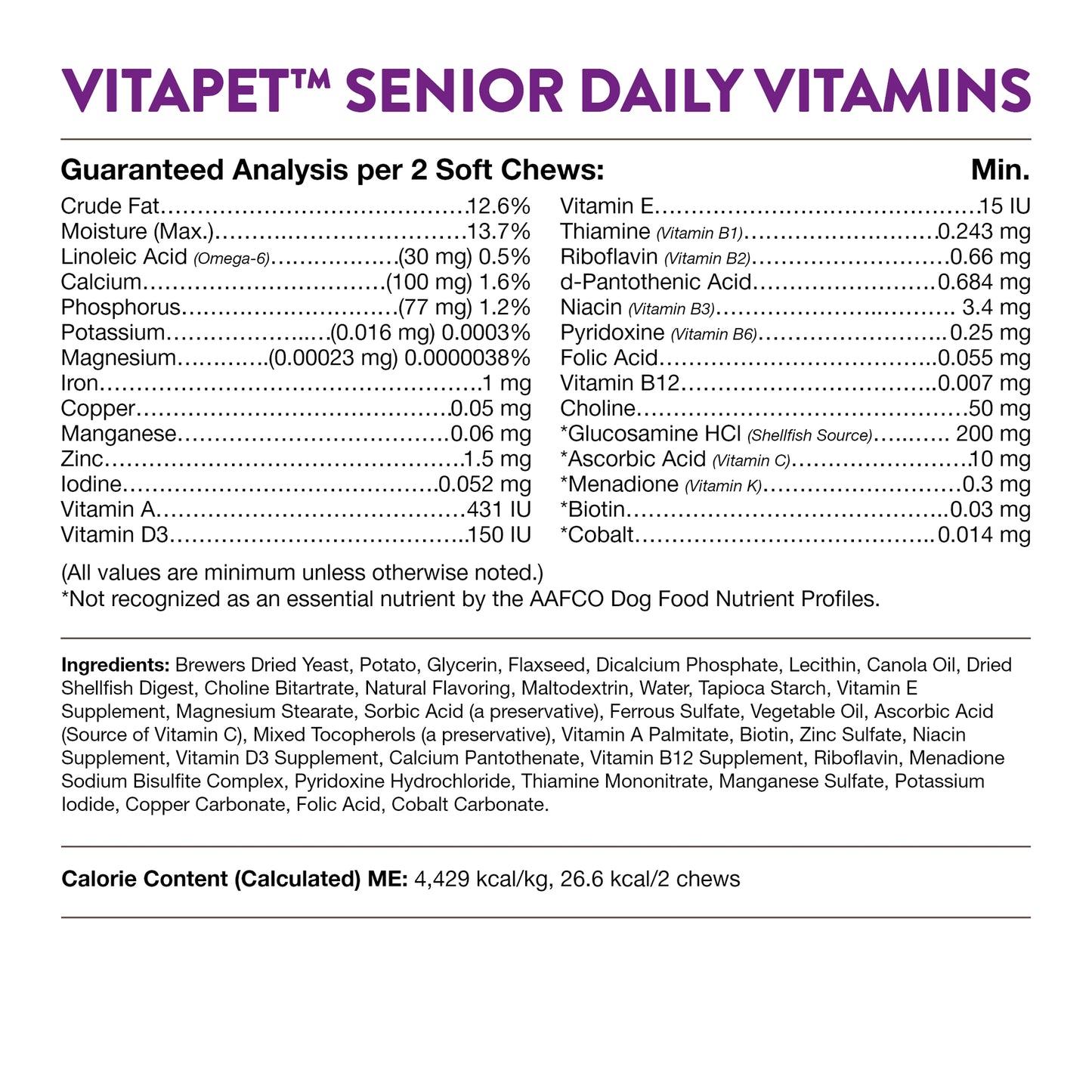 VitaPet™ Senior Daily Vitamins Soft Chews