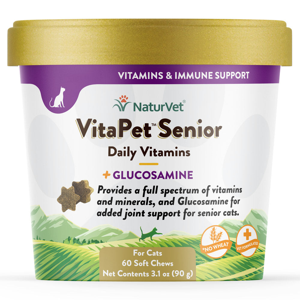 NaturVet VitaPet Senior Daily Vitamins Cat Soft Chews