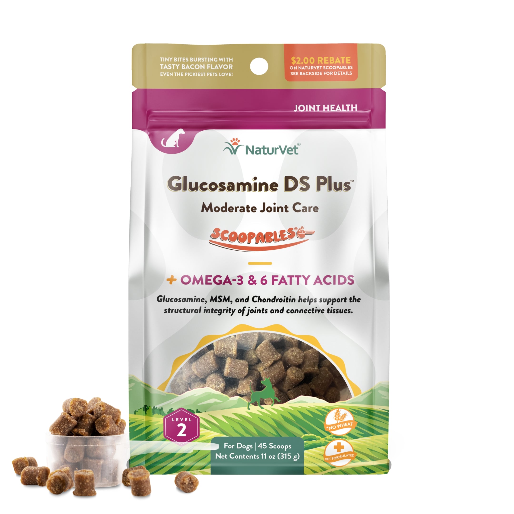 Dog food with glucosamine chondroitin store and msm