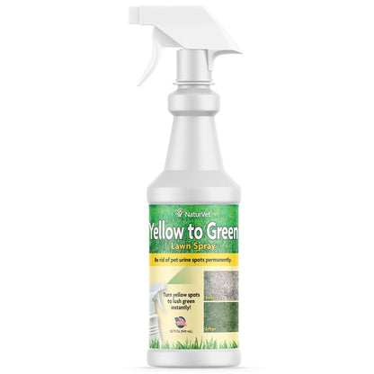 Yellow to Green Lawn Spray